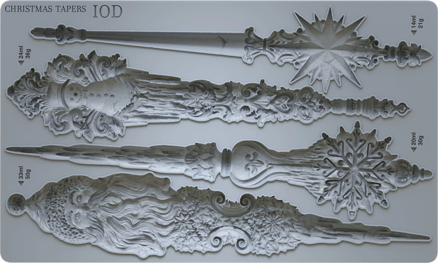 Christmas Tapers - IOD Decor Mould  Limited