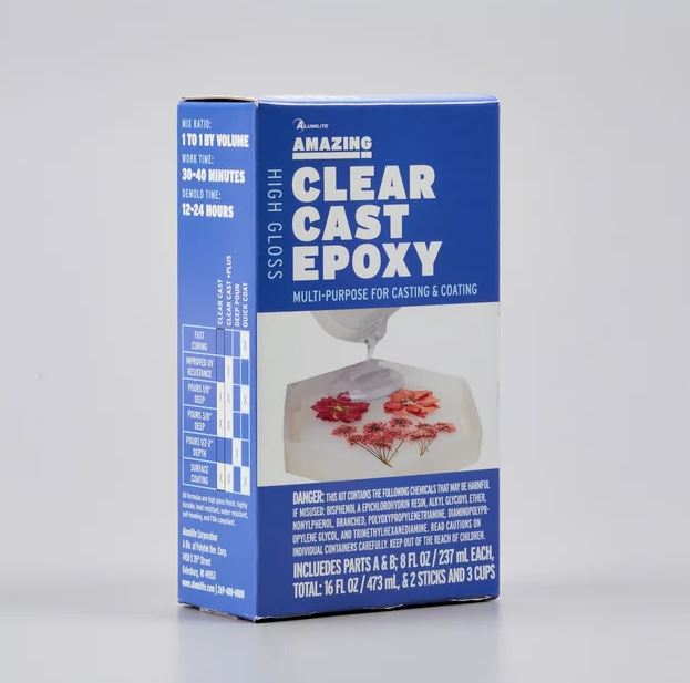 Amazing Clear Cast Epoxy - 8oz Epoxy Mix A & 8oz Epoxy Mix B, 16oz total