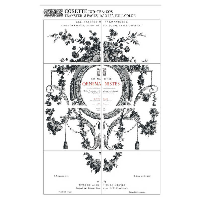 Cosette - 8 Sheet, 12x16 Pad IOD Decor Transfer™