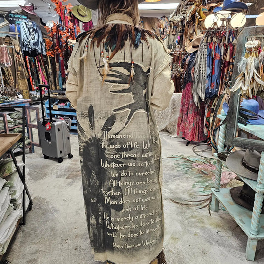 Warrior Indian Wisdom Duster - A Rare Bird