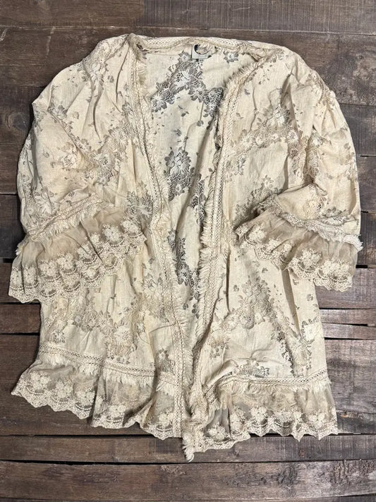 Enchanted Meadows Kimono OS - Jaded Gypsy