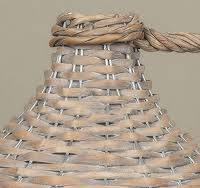 10.75" Woven Wicker Jug w/ Handle