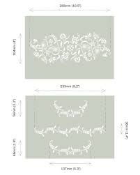 Paisley Floral Garland - Vinyl Stencil by Annie Sloan