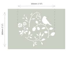 Countryside Bird 7.5inx7.1in - Vinyl Stencil by Annie Sloan