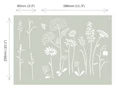 Meadow Flower 14.6inx10.1in - Vinyl Stencil by Annie Sloan