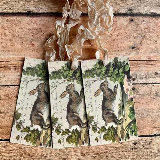 Running Rabbit 3pk Tag & Ribbon Set
