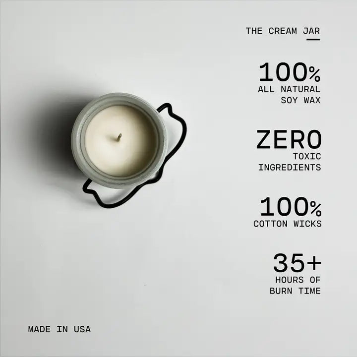 Cinnamon Fireside 5oz Cream Jar - Milkhouse Candle Company