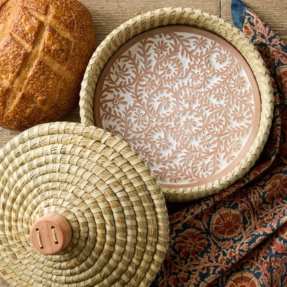 Lidded Pangara Terracotta Breadwarmer