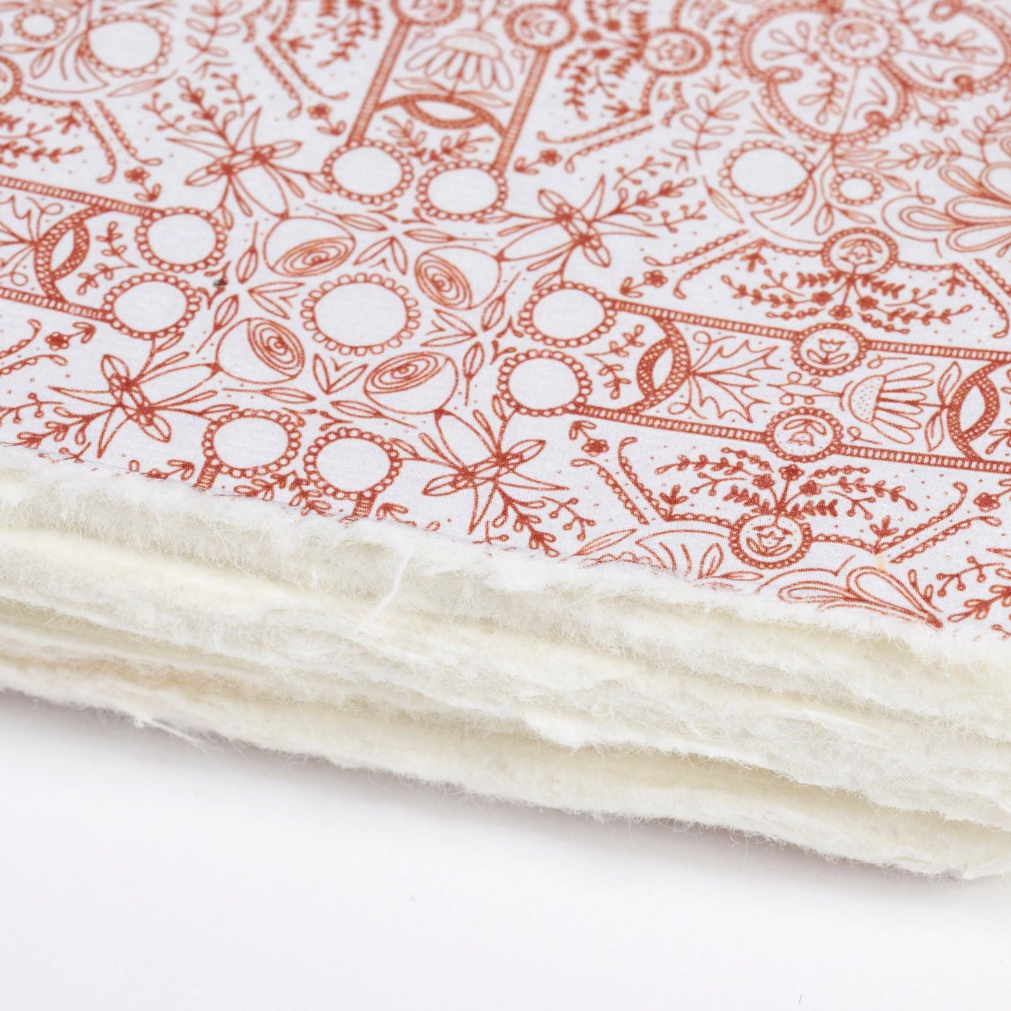 Nouveau Floral Unlined 6x4 Journal