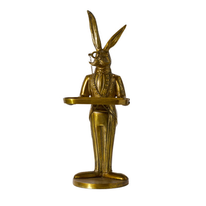 Eric the Hare Butler Stand - Authentic E&E Eloise Collection Bronzed Aluminum *𝐏𝐢𝐜𝐤-𝐔𝐩 𝐎𝐧𝐥𝐲
