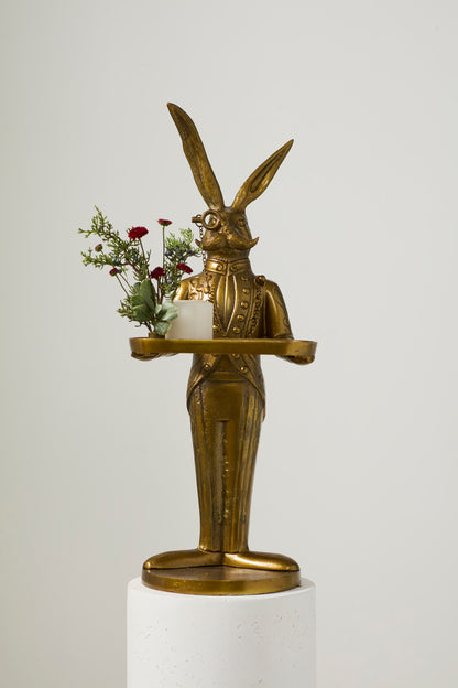 Eric the Hare Butler Stand - Authentic E&E Eloise Collection Bronzed Aluminum *𝐏𝐢𝐜𝐤-𝐔𝐩 𝐎𝐧𝐥𝐲