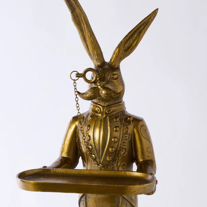 Eric the Hare Butler Stand - Authentic E&E Eloise Collection Bronzed Aluminum *𝐏𝐢𝐜𝐤-𝐔𝐩 𝐎𝐧𝐥𝐲