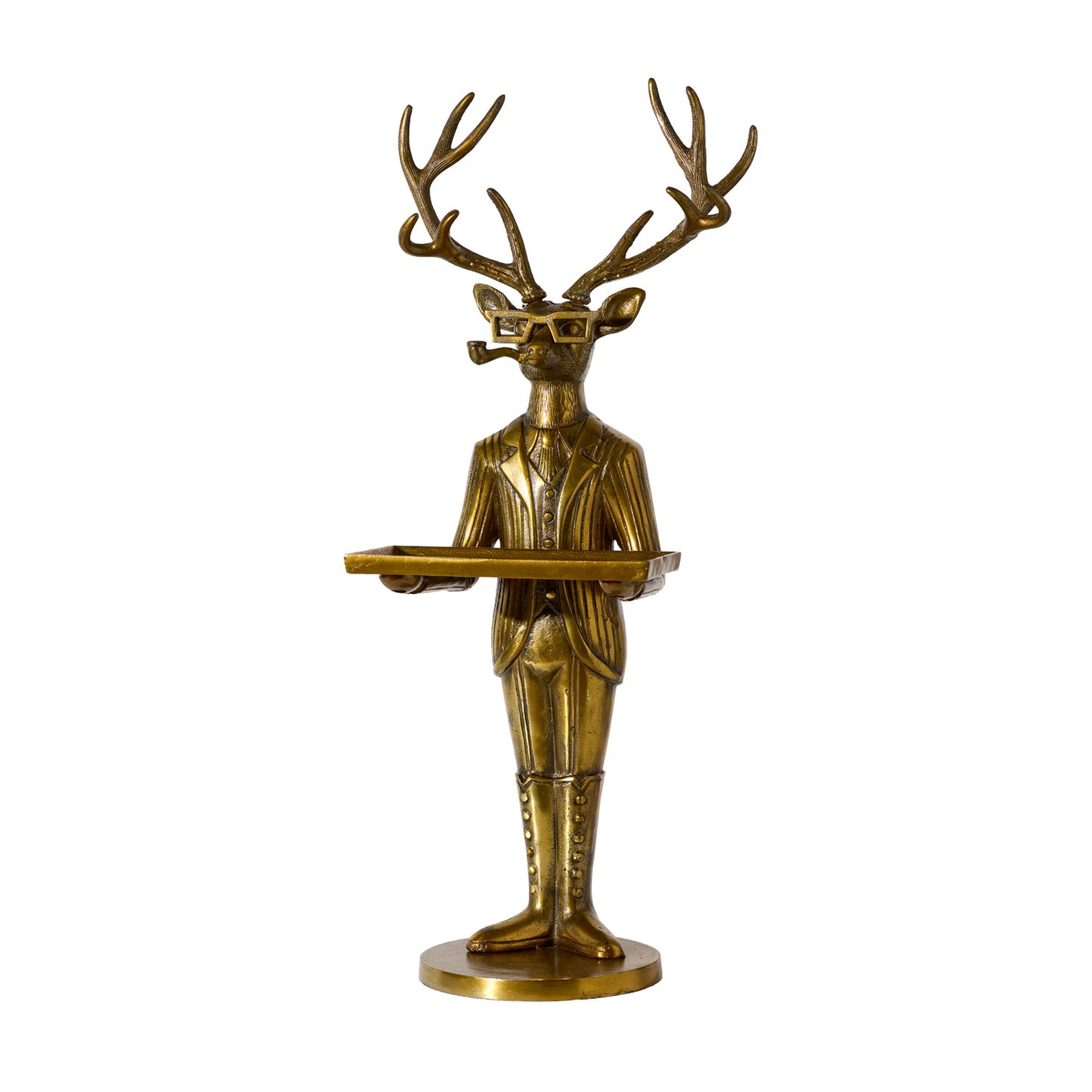 Frankie the Stag Butler - Authentic E&E Eloise Collection Bronzed Aluminum Stand - (𝐏𝐢𝐜𝐤-𝐔𝐩 𝐎𝐧𝐥𝐲)