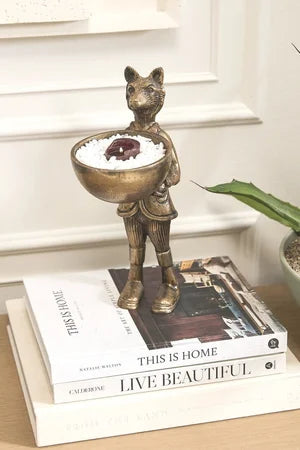 Eloise the Fox Dish - Authentic E&E Eloise Collection Bronzed Aluminum