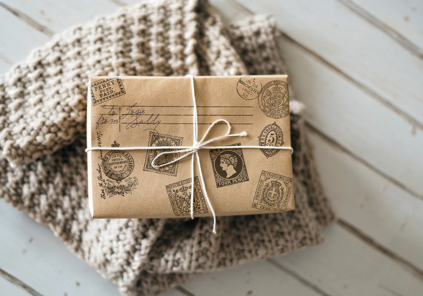 Ephemeral Text Typestamp - IOD Decor Stamp