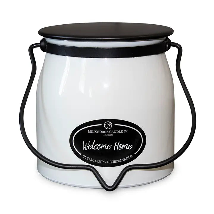 Welcome Home 16oz Butter Jar - Milkhouse Candle Company