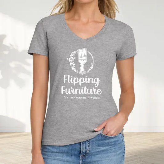 Flippin Furniture Tee, Gray