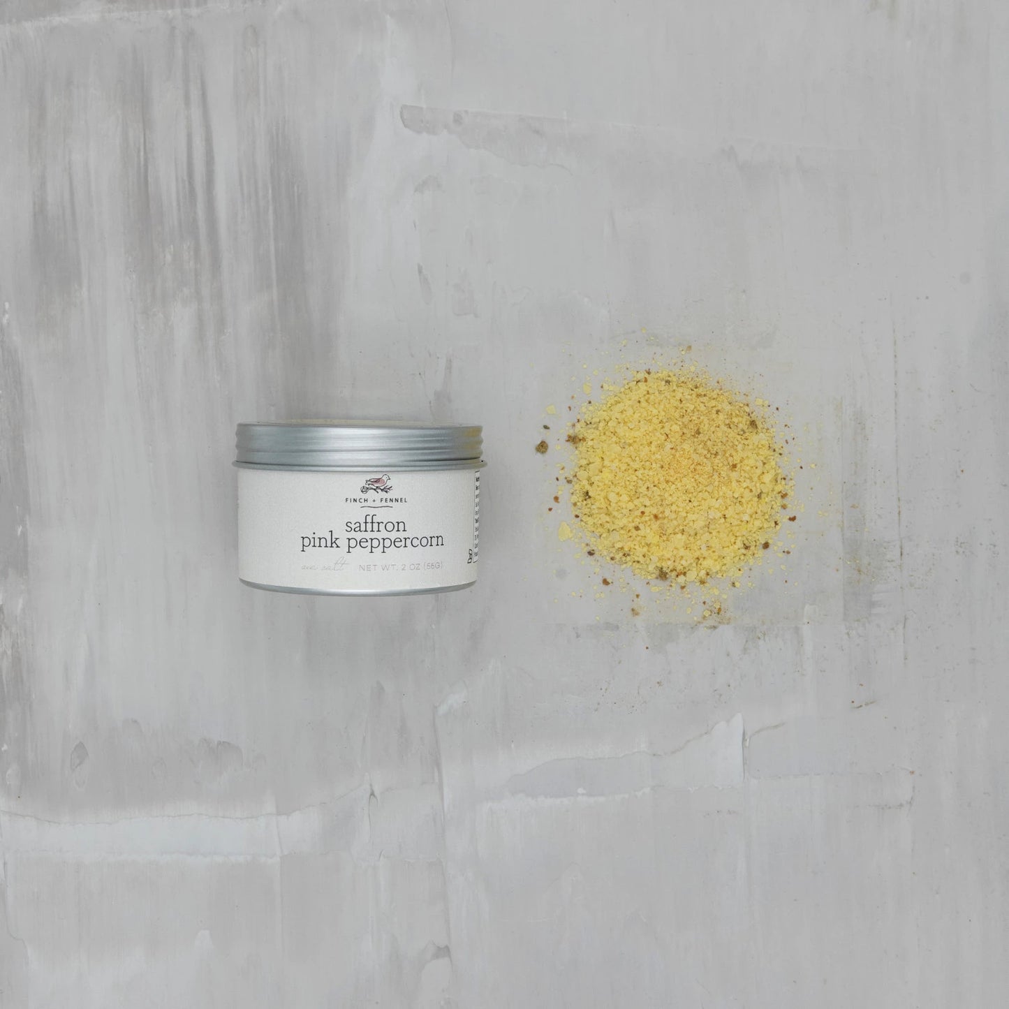 Saffron Pink Peppercorn Sea Salt