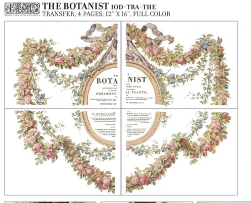 The Botanist - 4 Sheet, 12x16 Pad Retired IOD Decor Transfer