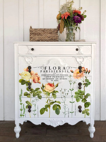 Flora Parisiensis - 4 Sheet, 12x16 Pad IOD Decor Transfer™ 2018