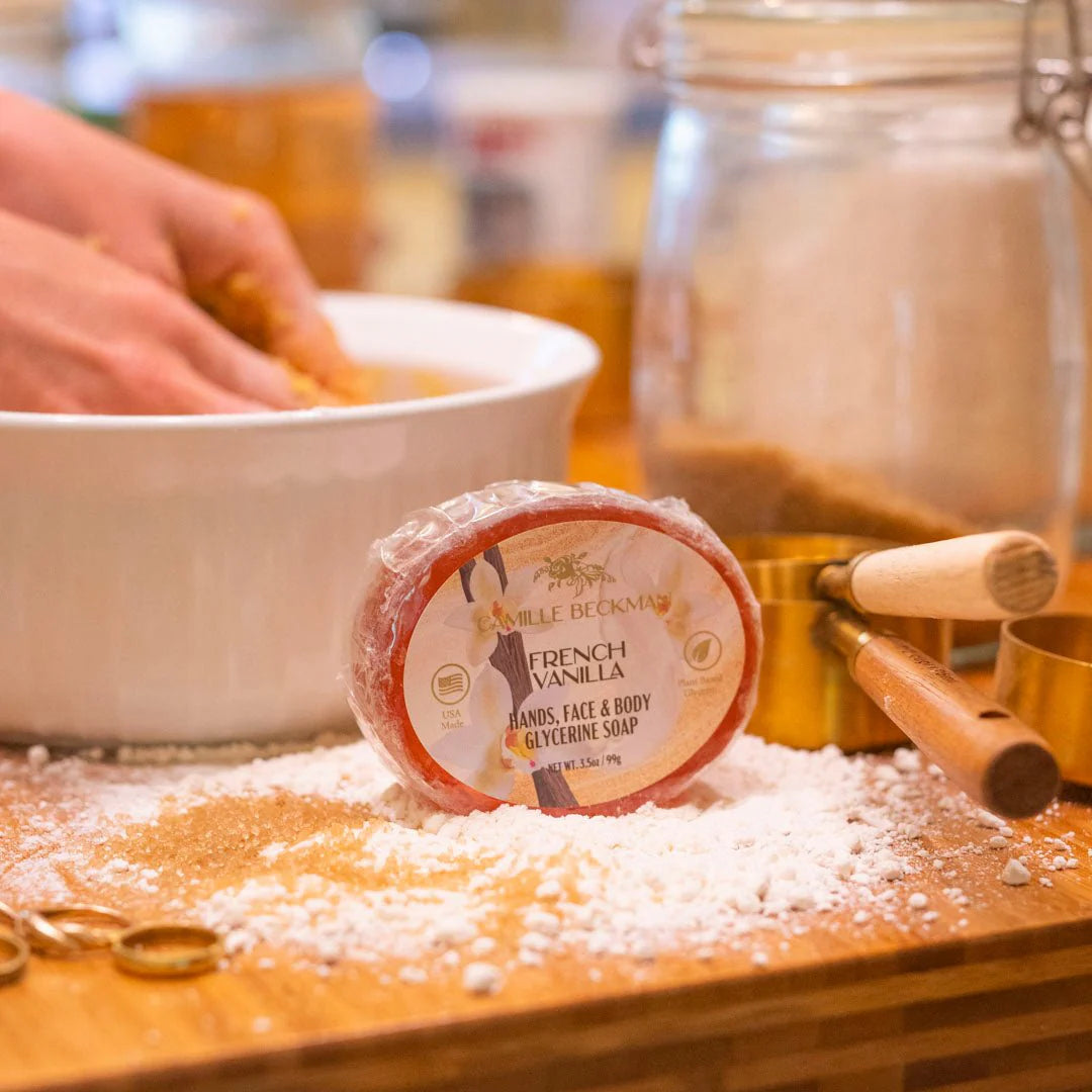 French Vanilla Glycerine Bar Soap 3.5oz - Camille Beckman