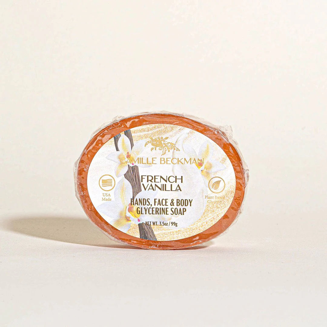 French Vanilla Glycerine Bar Soap 3.5oz - Camille Beckman