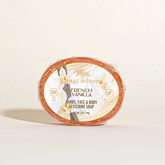 French Vanilla Glycerine Bar Soap 3.5oz - Camille Beckman