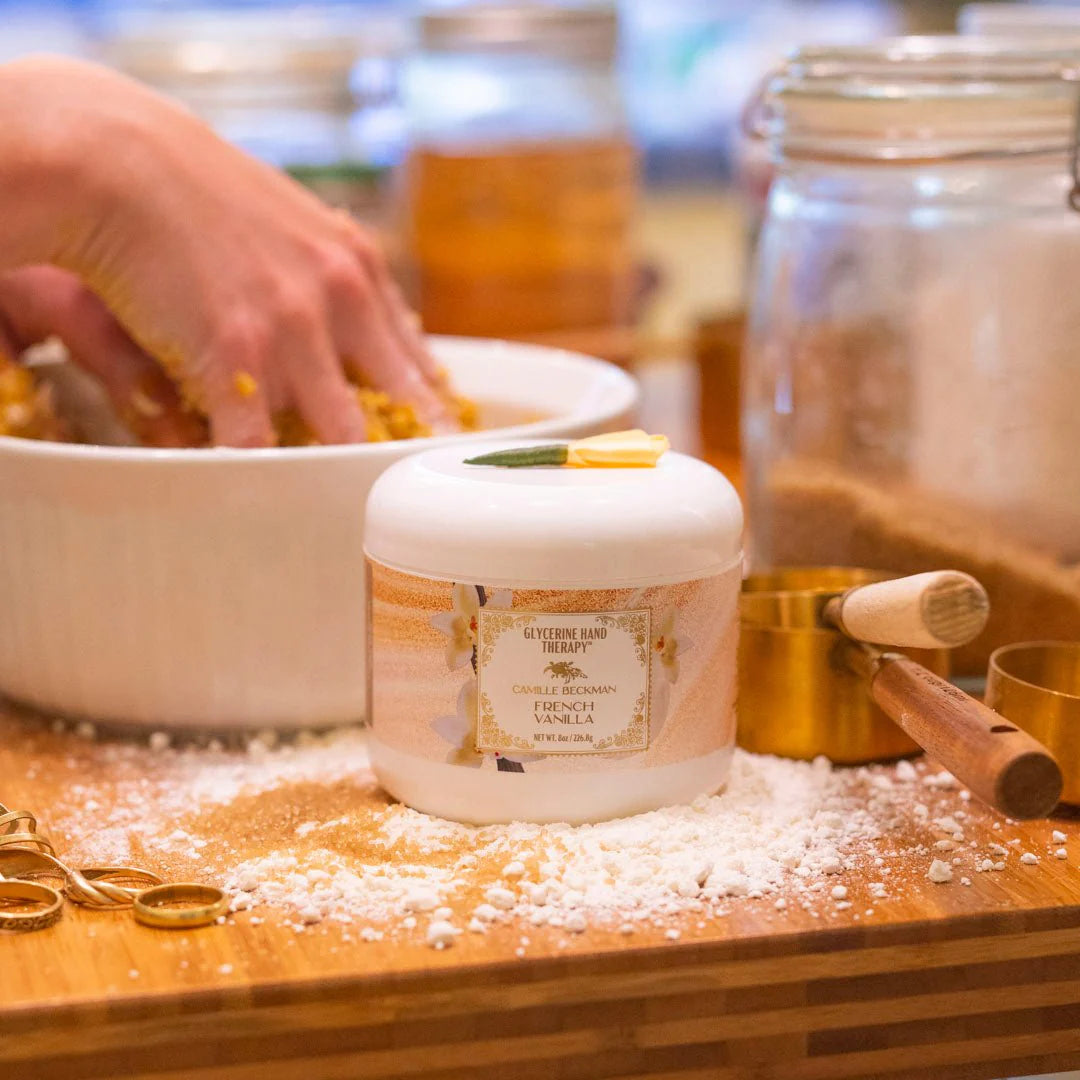 French Vanilla Glycerine Hand Therapy 8oz Jar - Camille Beckman