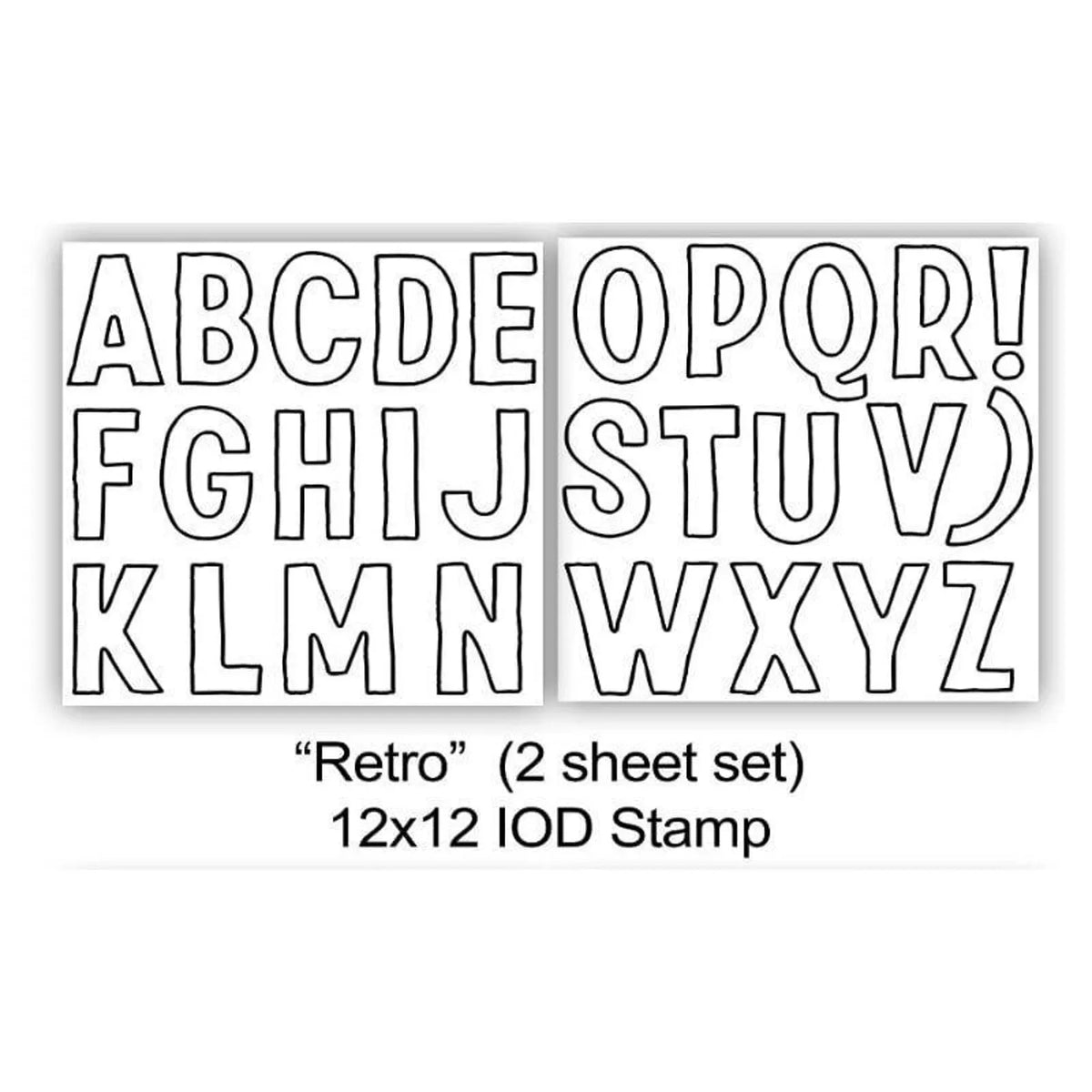 Retro - IOD Decor 2-Sheet Stamp