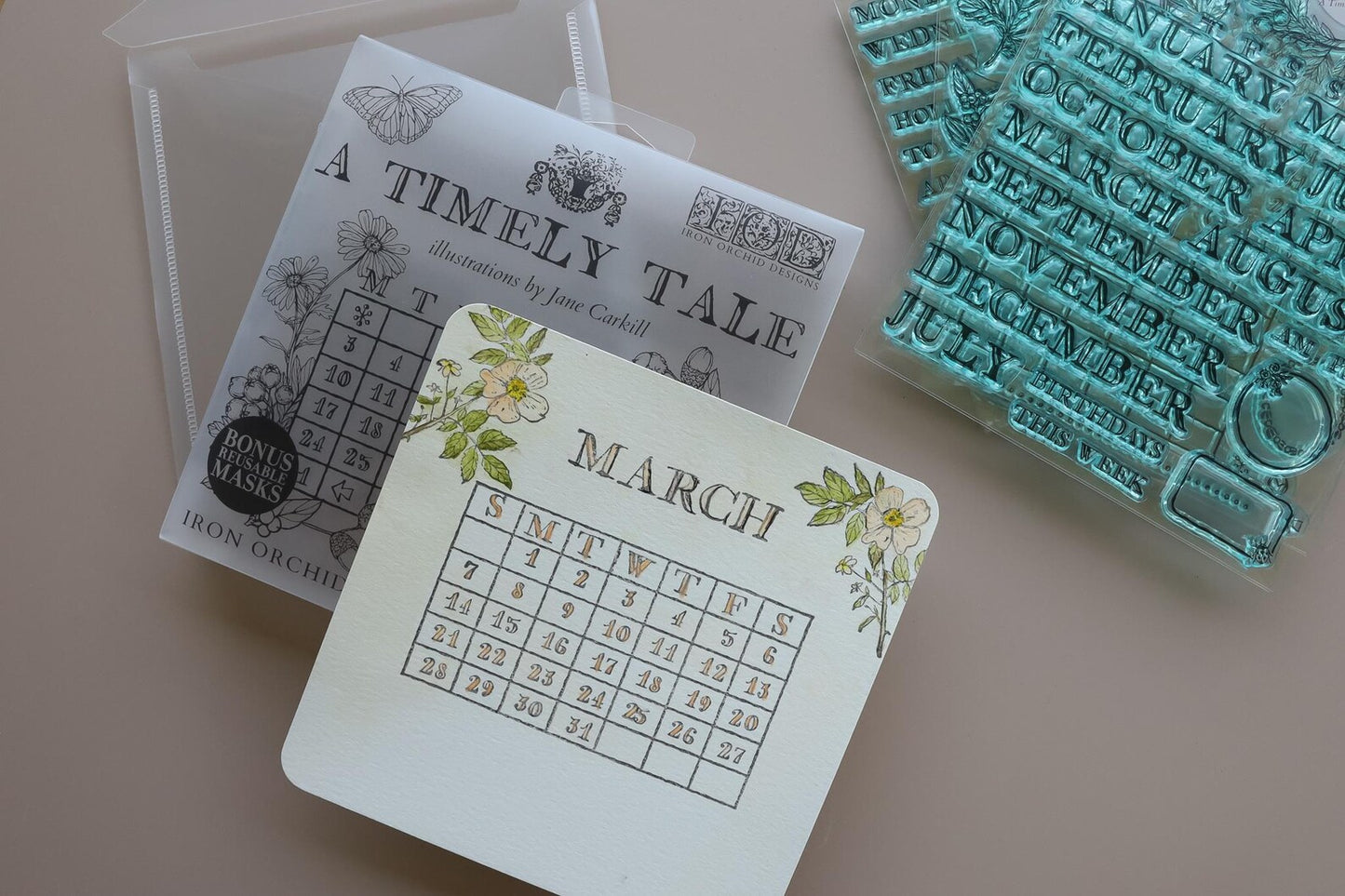 A Timely Tale 6x6 (4 sheets) - IOD Decor Stamp 2026