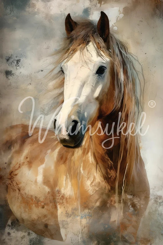 Moonstone Beauty - Lg 21" x 29" Decoupage Paper by Whimsykel Designs