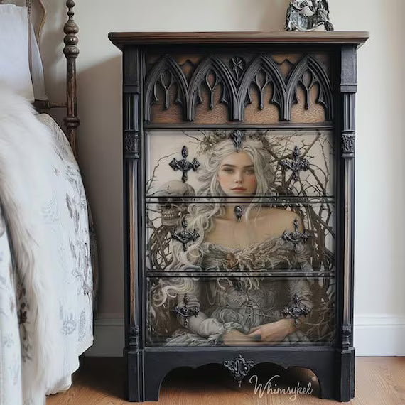 Natures Maiden - Lg 21" x 29" Decoupage Paper by Whimsykel Designs