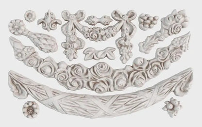 Swags  (𝗨𝘀𝗲𝗱 - 𝗟𝗶𝗸𝗲 𝗡𝗲𝘄) - IOD Decor Mould