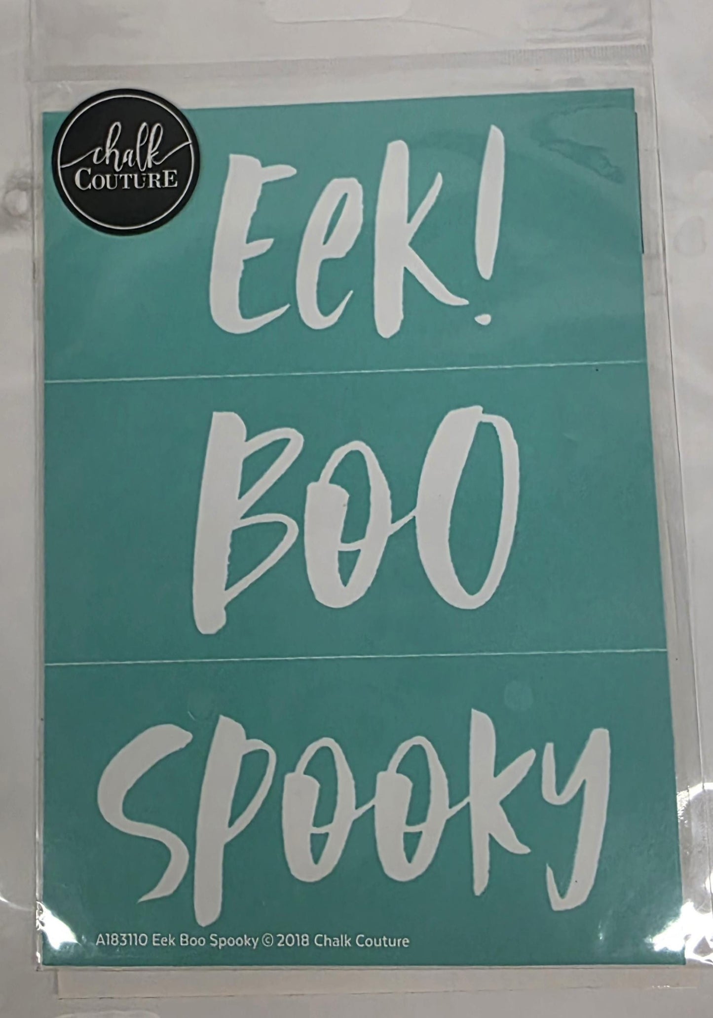 Eek Boo Spooky - Chalk Couture Stencil