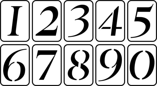 Numbers 3.35” Set - JRV Stencil Co