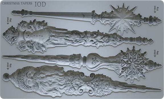 Christmas Tapers - IOD Decor Mould Limited