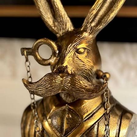 Eric the Hare Bust - Authentic E&E Eloise Collection Bronzed Aluminum Bust
