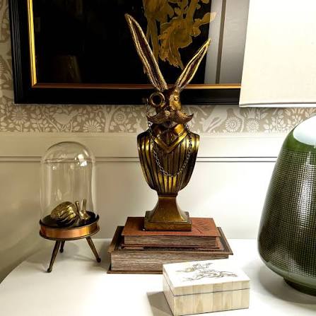 Eric the Hare Bust - Authentic E&E Eloise Collection Bronzed Aluminum Bust