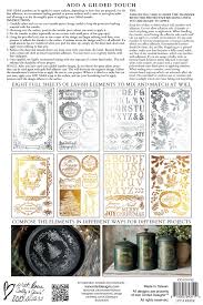 Figgy & Flourish - Gilded Foil - 8 Sheet, 8x12 Pad IOD Decor Transfer