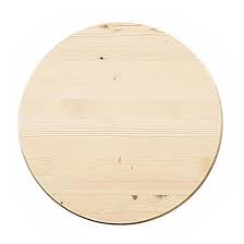 Round Pine Wood Surface 11in