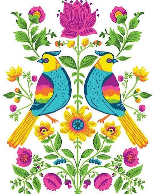 Vida Flora - 8 Sheet, 12x16 Pad IOD Paint Inlay™ 2023