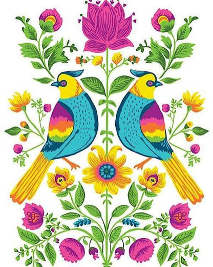 Vida Flora - 8 Sheet, 12x16 Pad IOD Paint Inlay™ 2023