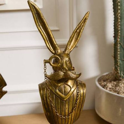 Eric the Hare Bust - Authentic E&E Eloise Collection Bronzed Aluminum Bust