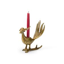 Avery - Authentic E&E Eloise Collection Antique-Gold Aluminum Candlestick