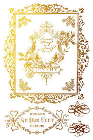 Figgy & Flourish - Gilded Foil - 8 Sheet, 8x12 Pad IOD Decor Transfer