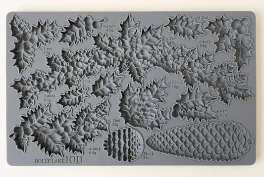 Holly Lane (𝗨𝘀𝗲𝗱 - 𝗟𝗶𝗸𝗲 𝗡𝗲𝘄) - IOD Decor Mould