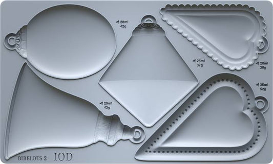 Bibelots 2 (𝗨𝘀𝗲𝗱 - 𝗟𝗶𝗸𝗲 𝗡𝗲𝘄) - IOD Decor Mould