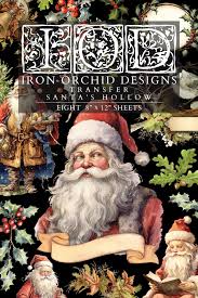 Santa's Hollow - 8 Sheet, 8x12 Pad IOD Decor Transfer™