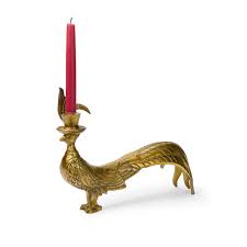 Emerson - Authentic E&E Eloise Collection Antique-Gold Aluminum Candlestick