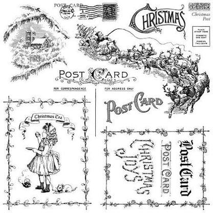 Christmas Post - IOD Decor Stamp